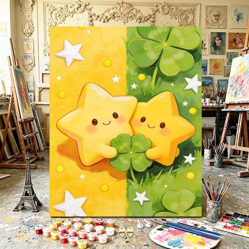 Playful Dual Element Canvas Art Stornfield