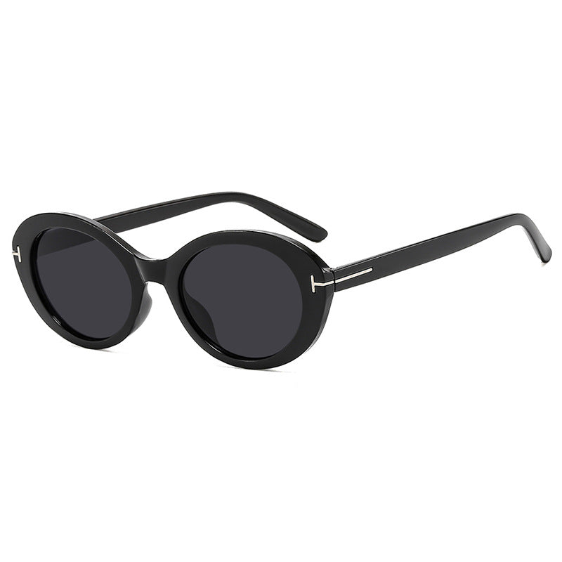 Ladies fashionable sunglasses with innovative oval frame and UV protection Stornfield