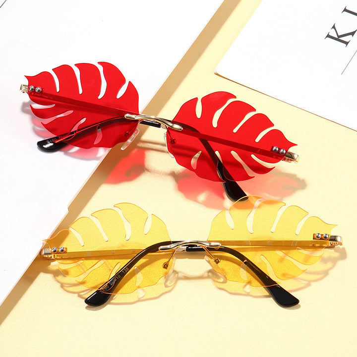 Ladies fashionable sunglasses with striking leaf design Stornfield