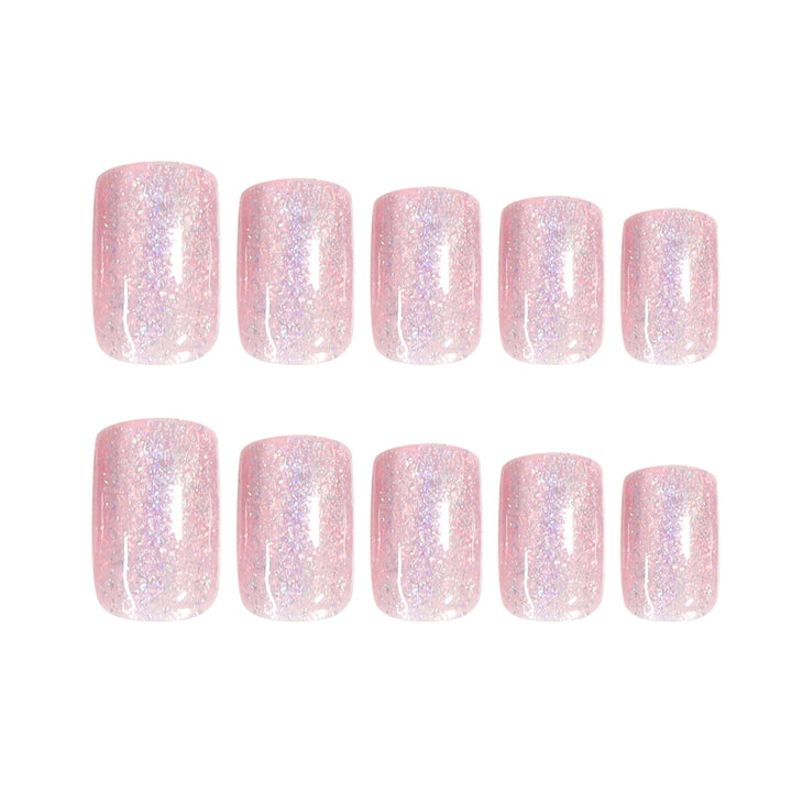 Elegant Nail Art with Glitter and Ombre Effect Stornfield