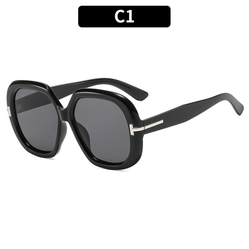 Fashion-Forward Oversized Hexagonal Sunglasses