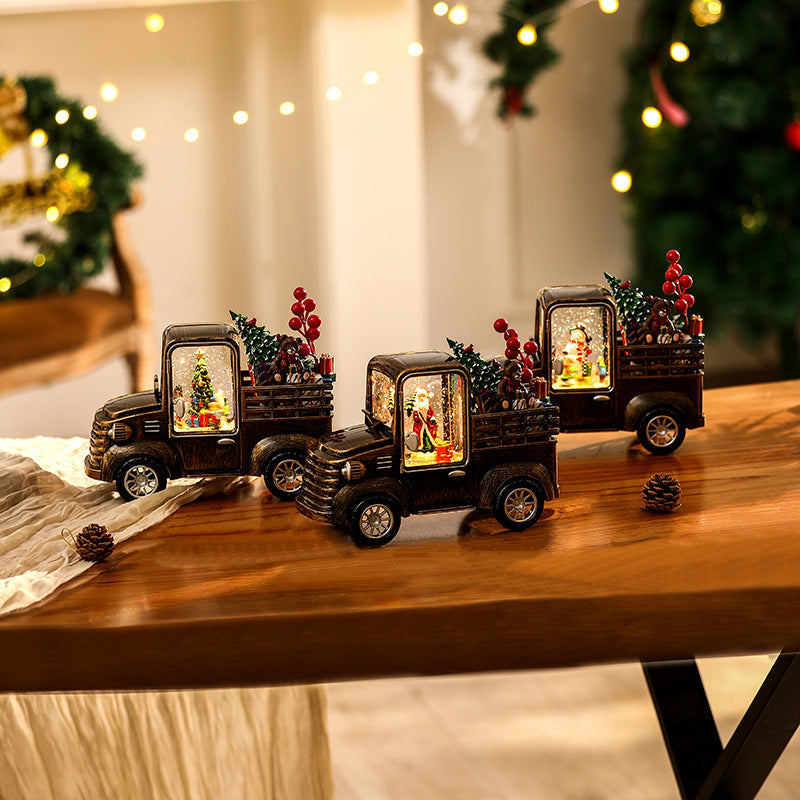 Decorative truck model with Christmas lighting Stornfield