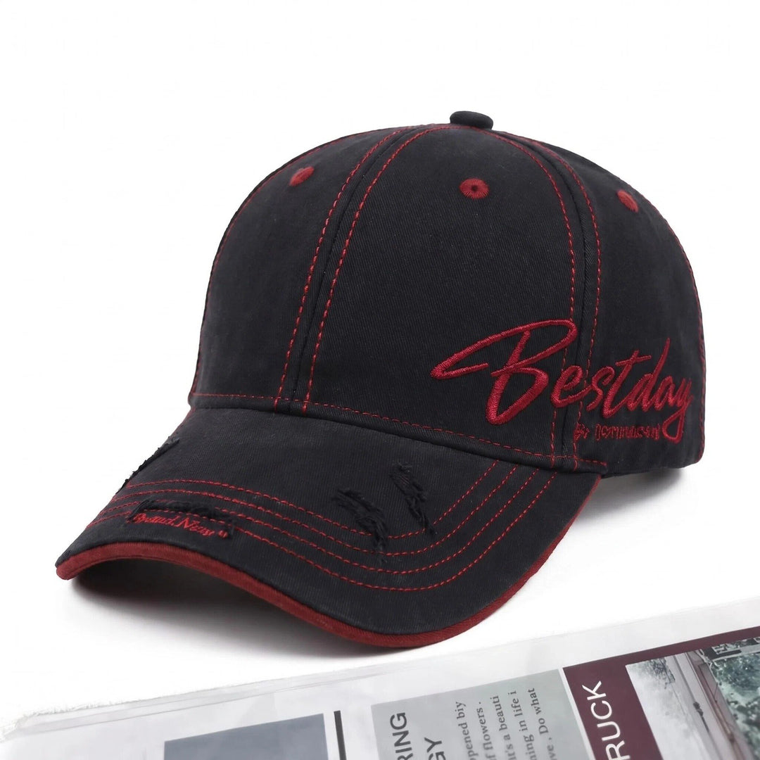 Men's Distressed Casual Cotton Baseball Cap Stornfield