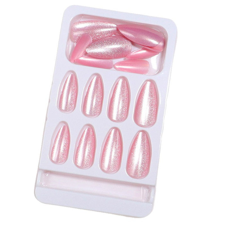 Sparkling Glittery Almond-Shaped Press-On Nails Stornfield