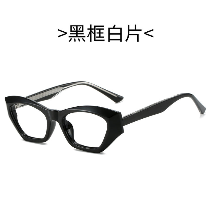 Ladies Cat-Eye Sunglasses with Modern Transparent Accents Stornfield