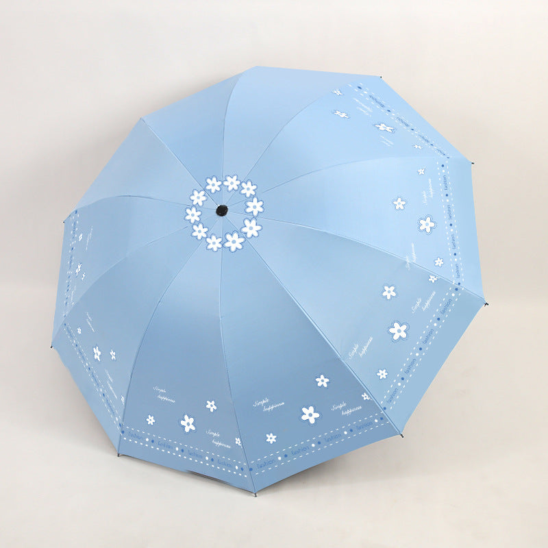 Women's Folding Umbrella with Floral Patterns and UV Protection Stornfield