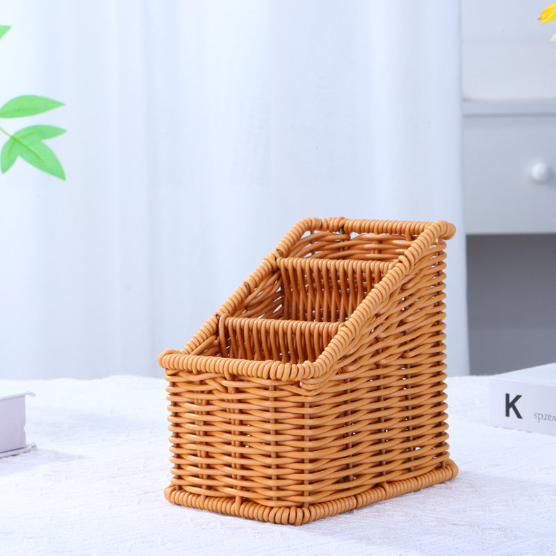 Multi-Compartment Woven Organizer Basket Stornfield