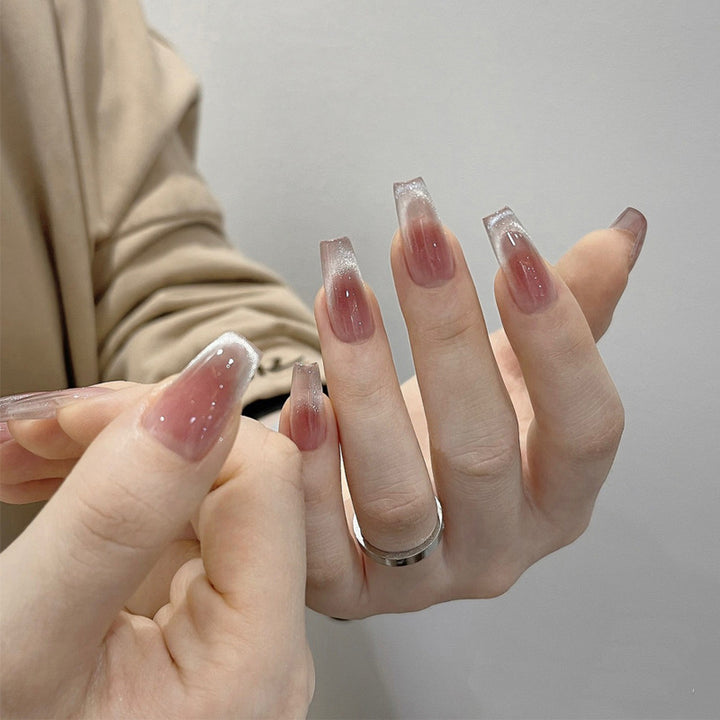 Elegant Coffin-Shaped Press-On Nails Set Stornfield