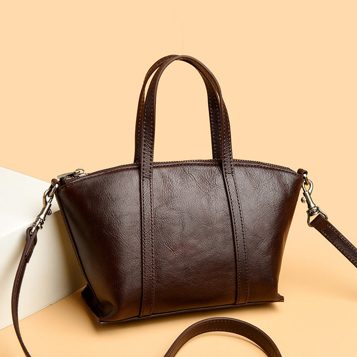 Textured Leather Handbag Stornfield