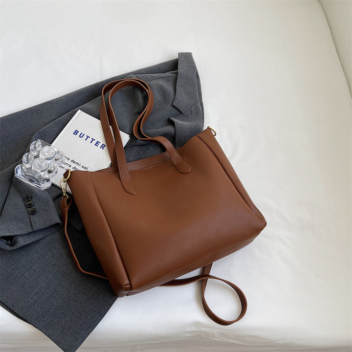 Spacious Soft Leather Tote Bag Stornfield