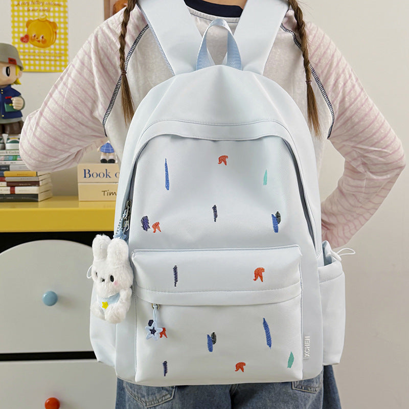 Lightweight Backpack with Cute Embroidered Design Stornfield