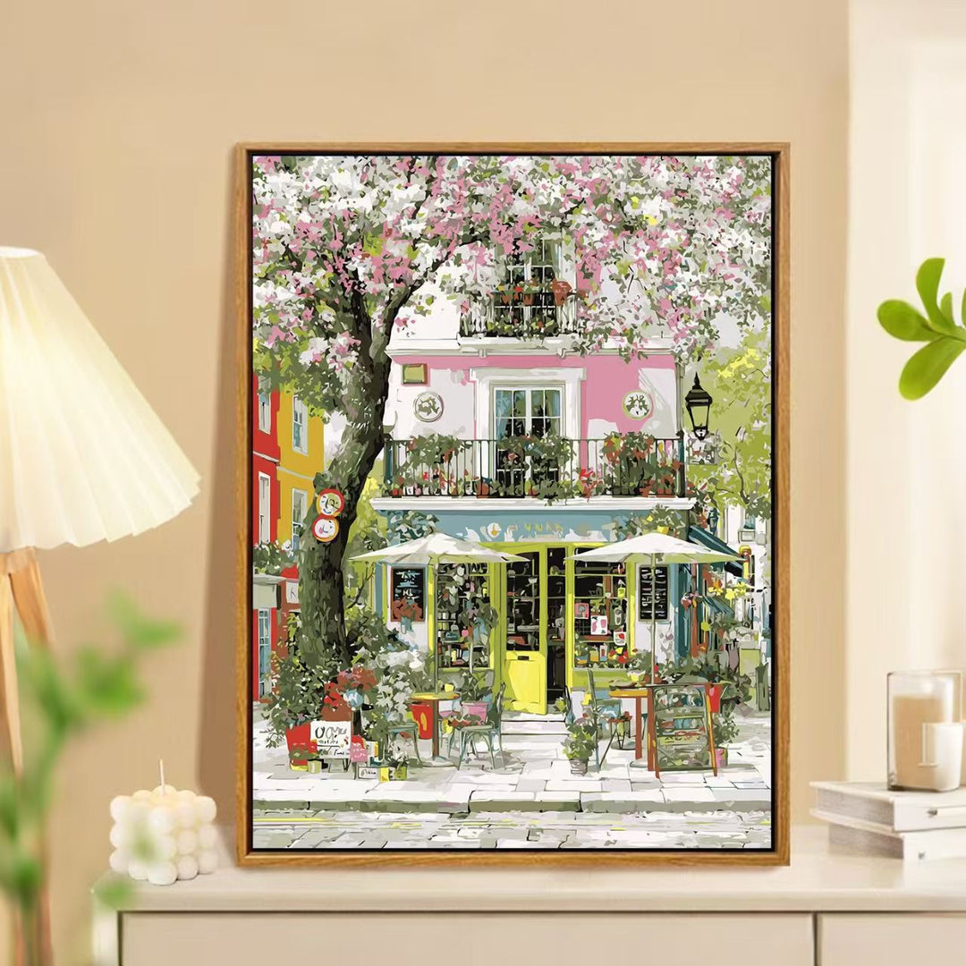 Charming Springtime Market Landscape Wall Art Stornfield