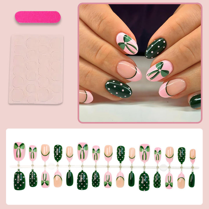 Art nail set with floral accents and playful designs Stornfield