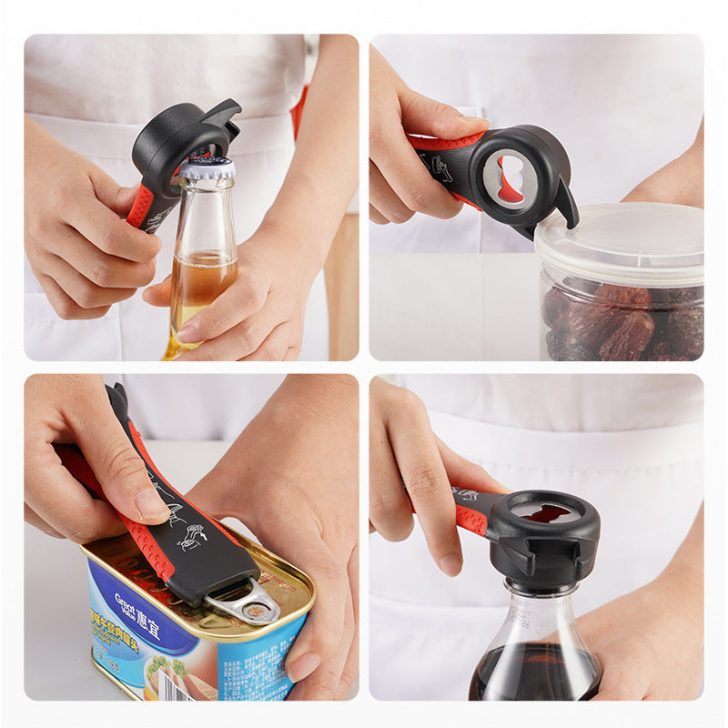 Multifunctional kitchen helper with integrated bottle opener function Stornfield