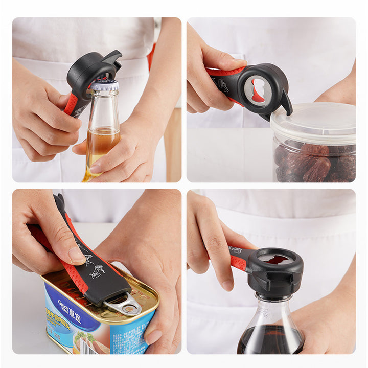 Multifunctional kitchen helper with integrated bottle opener function Stornfield
