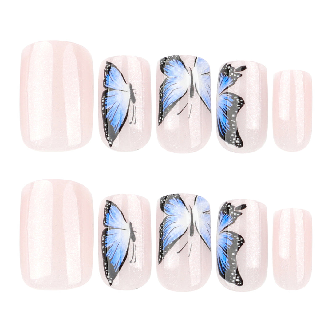Artificial Nail Art with Butterfly Design Stornfield