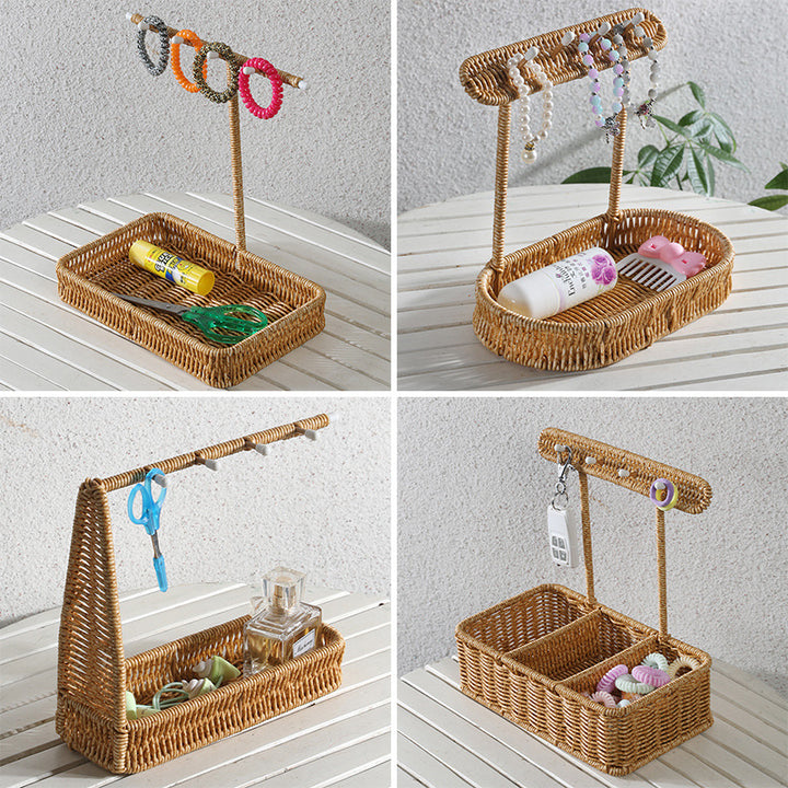 Unisex Versatile Storage Basket with Hooks Stornfield