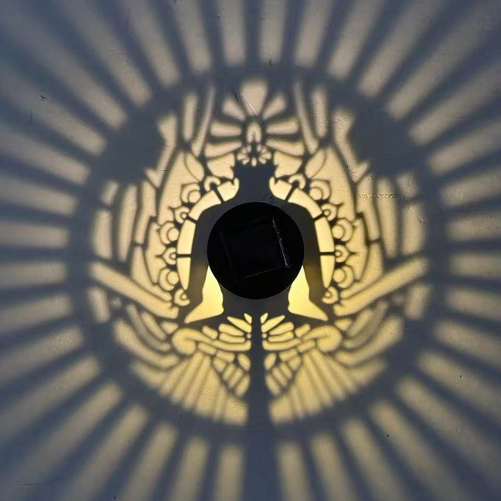 Decorative Solar RGB Mandala Projection Wall And Stake Garden Light Stornfield