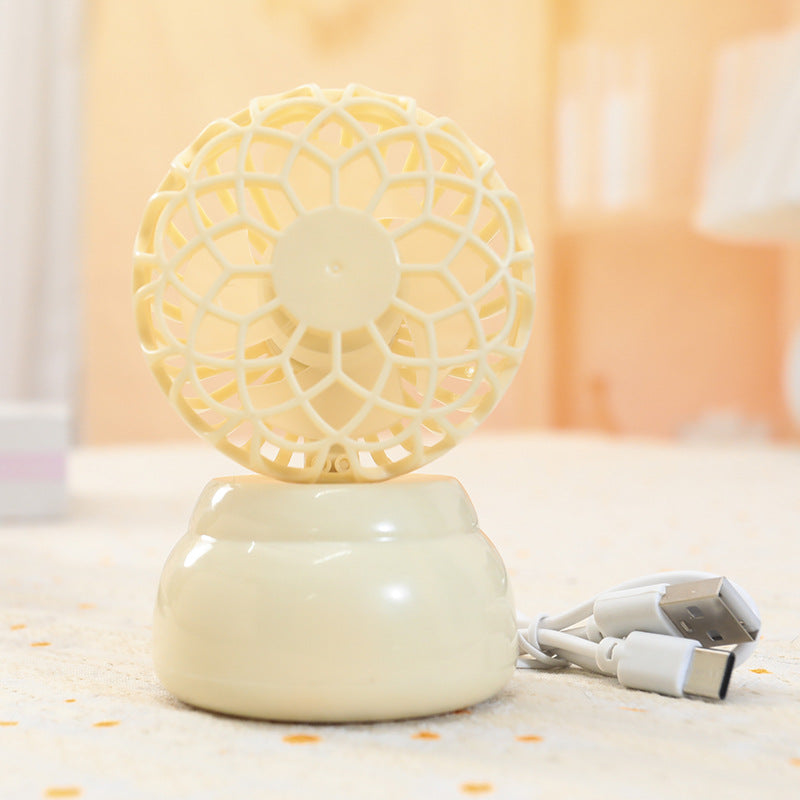 Women Portable USB Mini Fan in Stylish Plant Design Stornfield