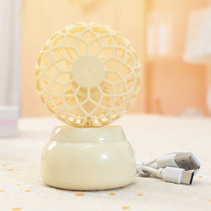 Women Portable USB Mini Fan in Stylish Plant Design Stornfield