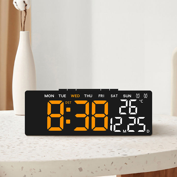 Digital weather alarm clock with large LED display and temperature display Stornfield