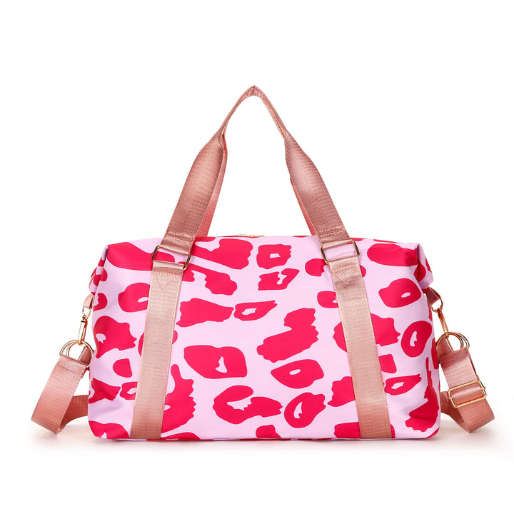 Sporty Tote Bag With Stylish Leopard Print Stornfield
