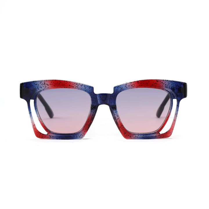 Ladies trendy geometric sunglasses with stylish square frame Stornfield