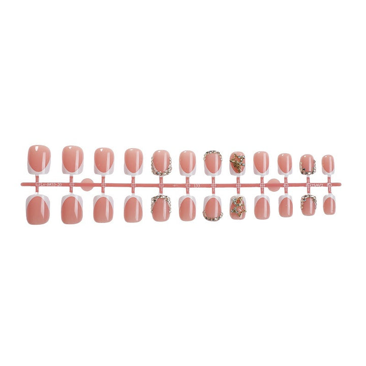 Nail art set with luxurious glitter and floral decorations Stornfield