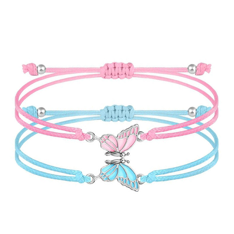 Butterfly Charm Necklace and Bracelet Set Stornfield