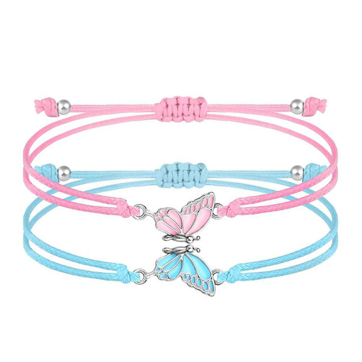 Butterfly Charm Necklace and Bracelet Set Stornfield