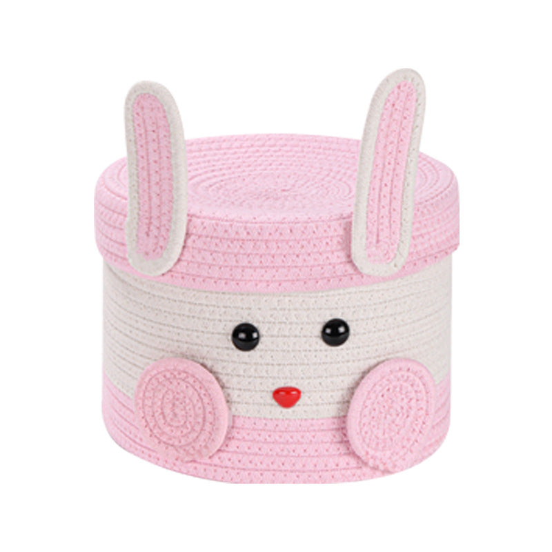 Plush Rabbit Storage Basket Stornfield