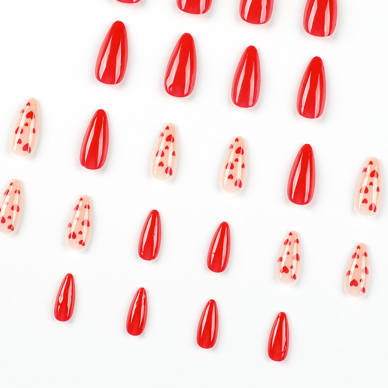 Artificial nails with heart design Stornfield