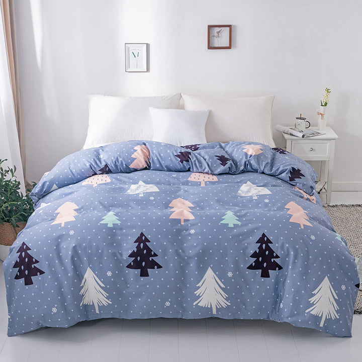 Plaid Patterned Quilted Comforter Set