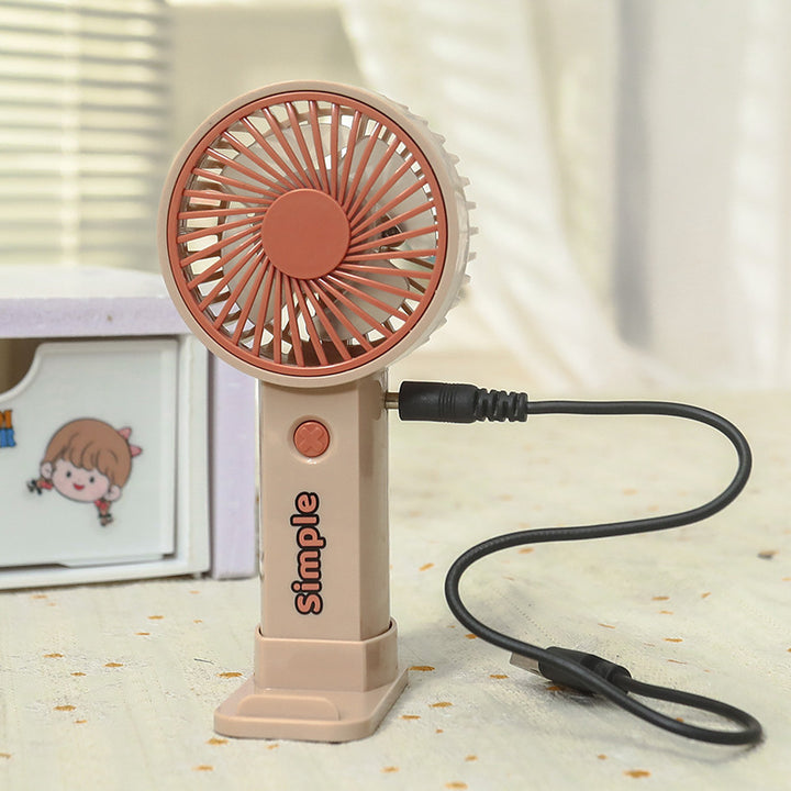 Women Portable Hand Fan with Rechargeable USB Port and Lightweight Construction Stornfield