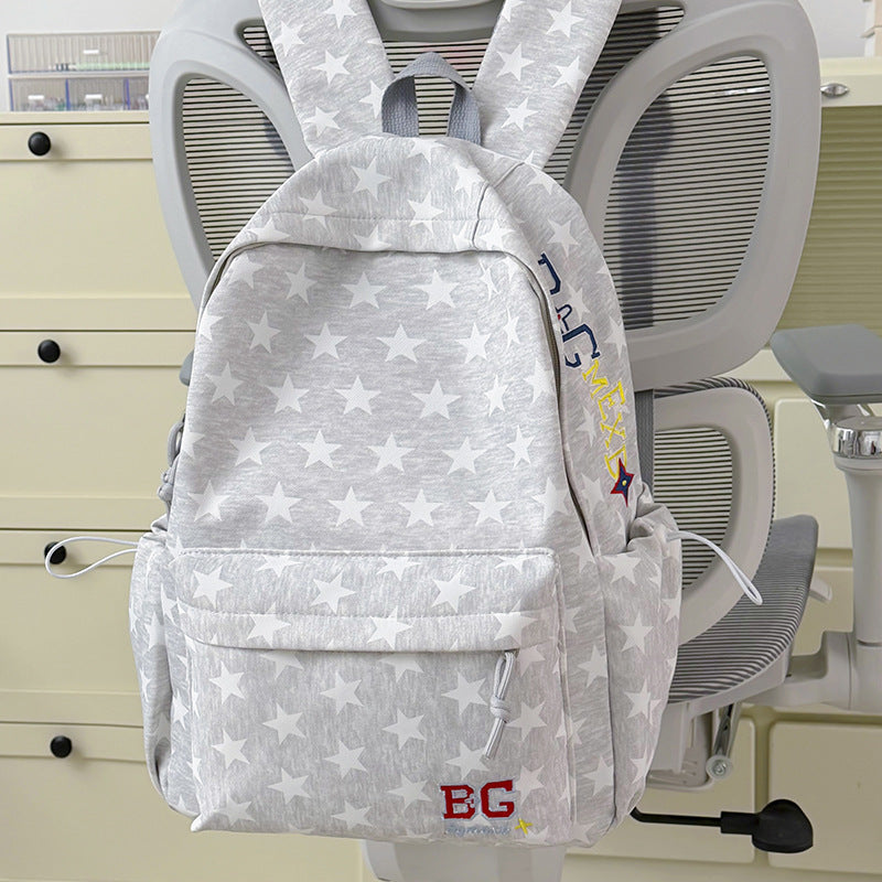 Star-Patterned Casual Backpack Stornfield