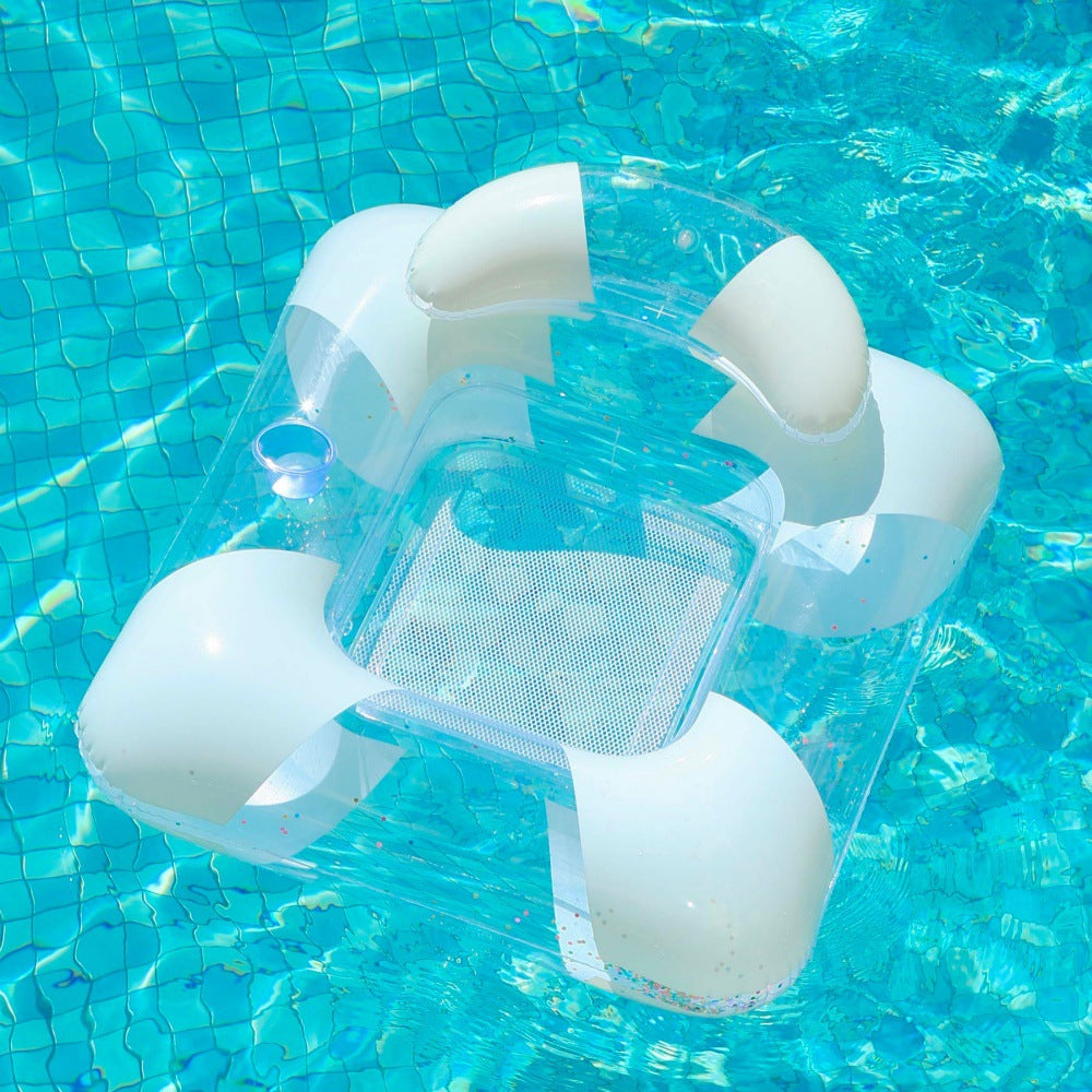 Inflatable Pool Lounger with Canopy Stornfield