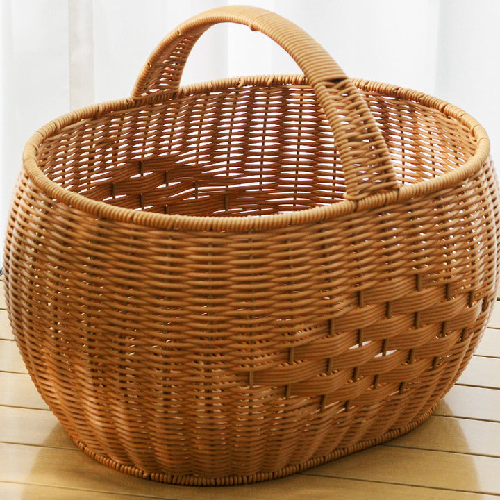 Handwoven Storage Basket with Handle Stornfield
