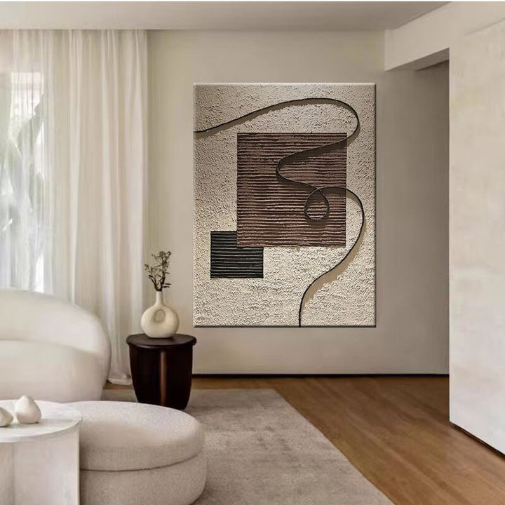 Textured Geometric Wall Art