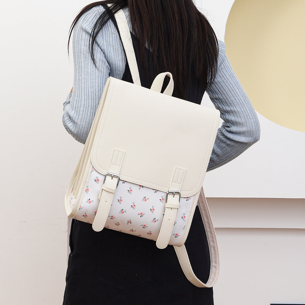 Floral Print Structured Backpack Stornfield
