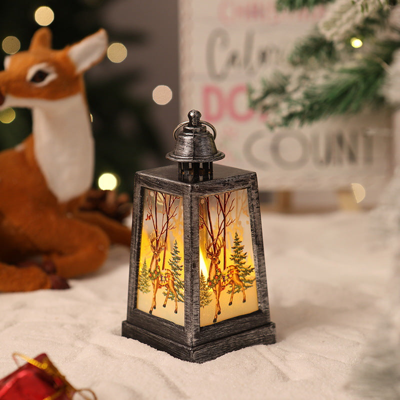 Decorative Christmas lantern with winter motifs Stornfield
