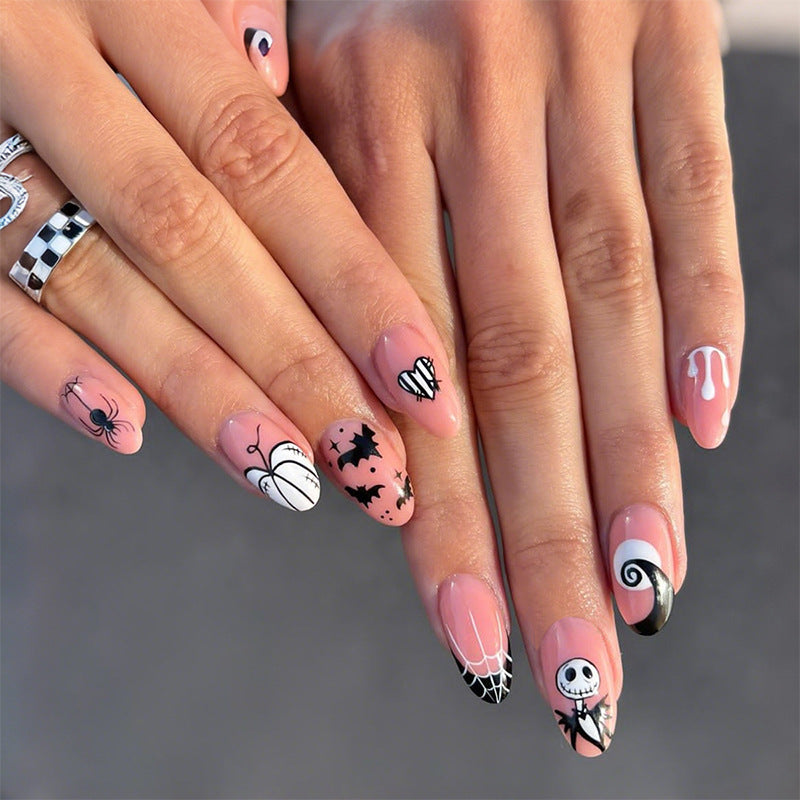 Artistic Halloween-Themed Press-On Nail Collection Stornfield