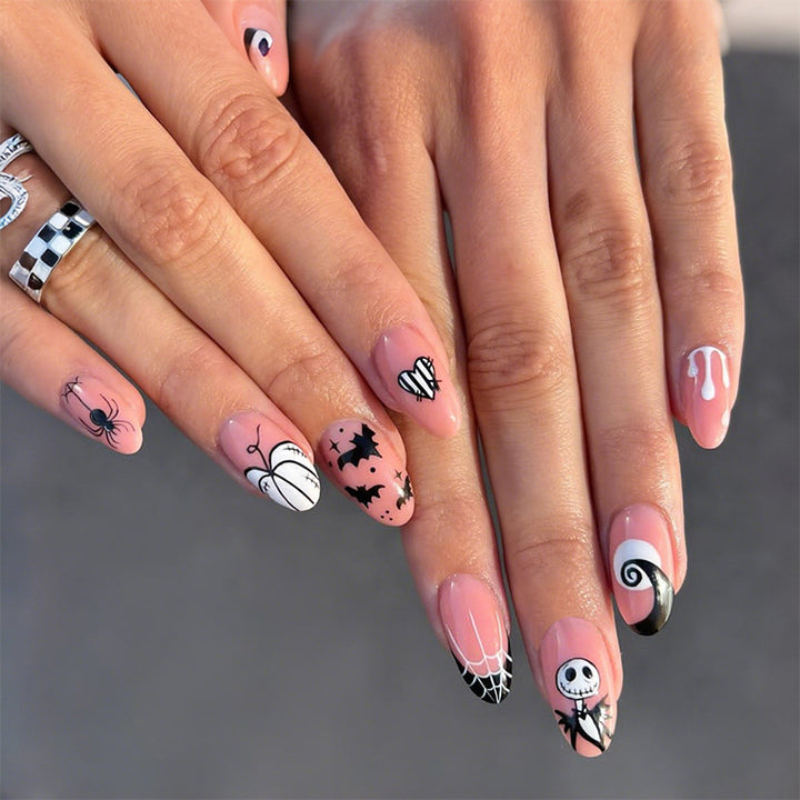 Artistic Halloween-Themed Press-On Nail Collection Stornfield