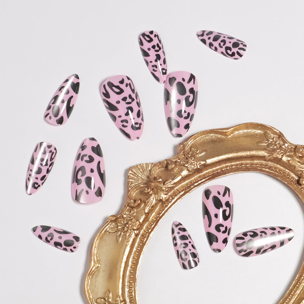 Artistic Leopard Print Press-On Nails Stornfield