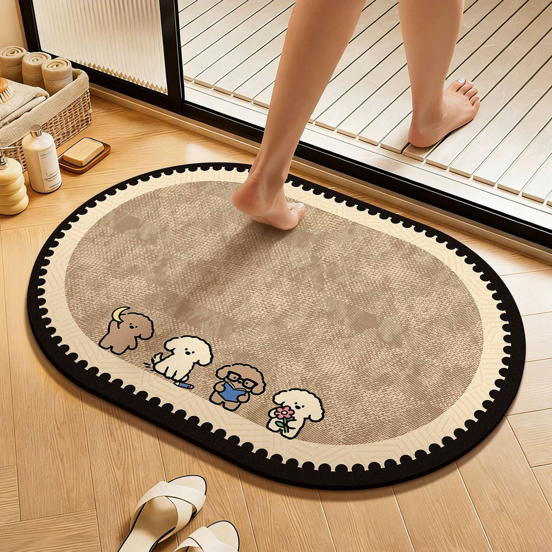 Cartoon-Themed Non-Slip Bath Mat