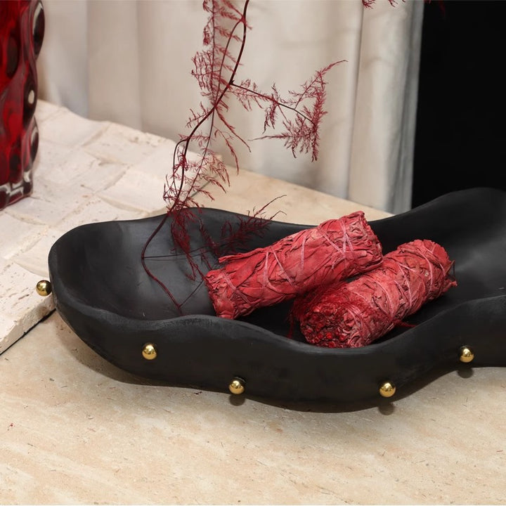 Decorative Oval Serving Bowl