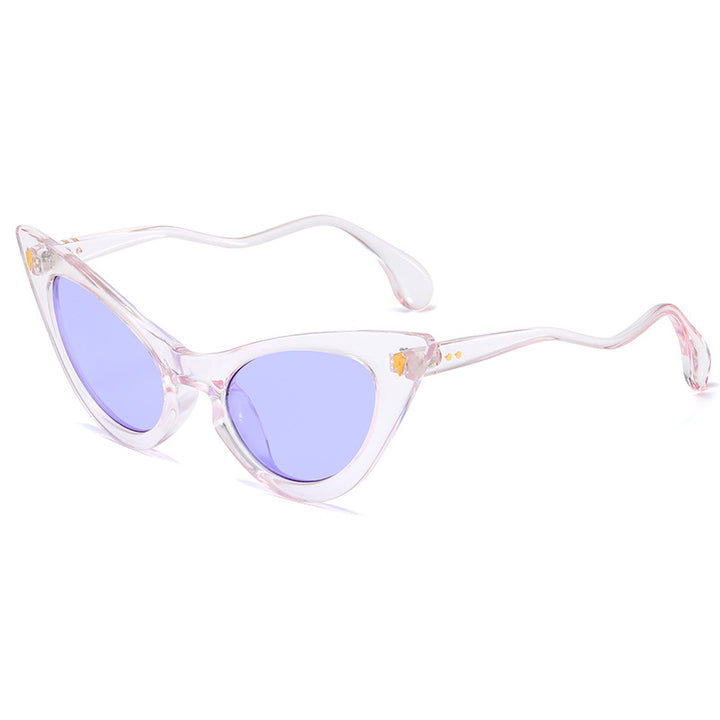 Women's Cat-Eye Sunglasses with Mirrored Lenses and Elegant Detail Stornfield