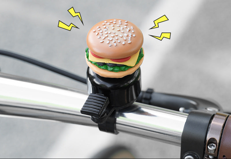 novelty handlebar bicycle bell with silicone popcorn topper and universal clamp Stornfield