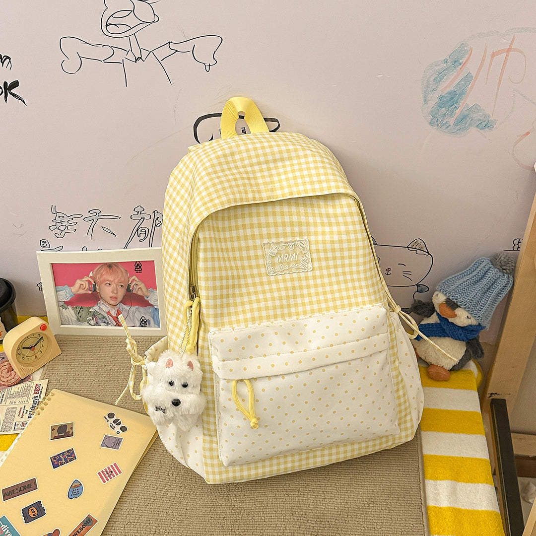 Chic Plaid Backpack Stornfield
