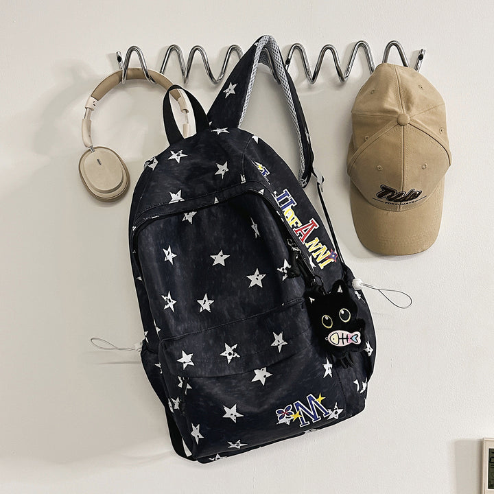 Star-Embellished Everyday Backpack Stornfield