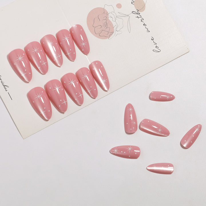 Glossy Almond-Shaped Press-On Nail Tips Stornfield